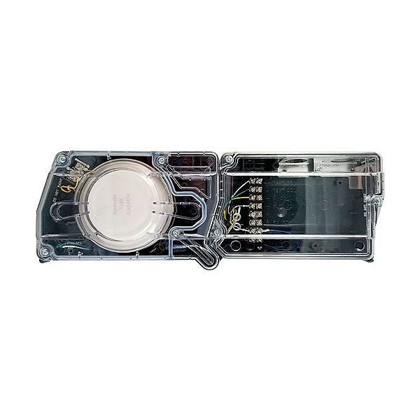 Silent Knight SK-DUCT-W duct smoke detector housing with photoelectric sensor, designed for duct smoke detection systems.
