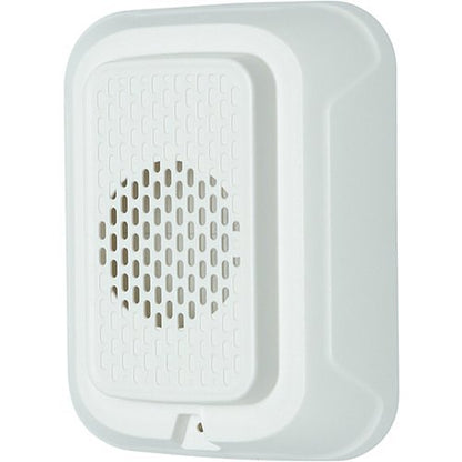 System Sensor HWL-LF L-Series wall horn in white, low-frequency audible device with a durable outdoor design.