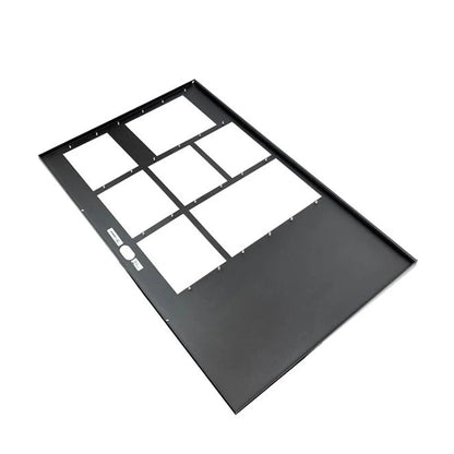 Gamewell-FCI E3ID2-C annunciator with LCD display, 2-bay C-size inner door, 5 modules, and telephone connection.