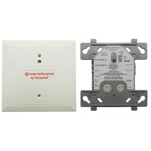 Fire-Lite CMF-300 addressable control module for fire alarm systems, compact black control module with wiring terminals.