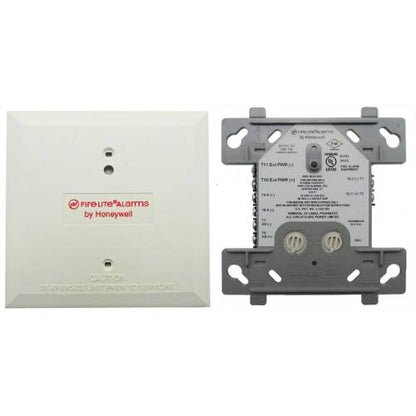 Fire-Lite CMF-300 addressable control module for fire alarm systems, compact black control module with wiring terminals.