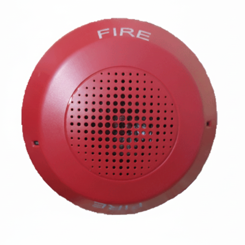 Edwards GCSRF Voice Evacuation Module for voice systems, showing the compact communication device with labeled ports.