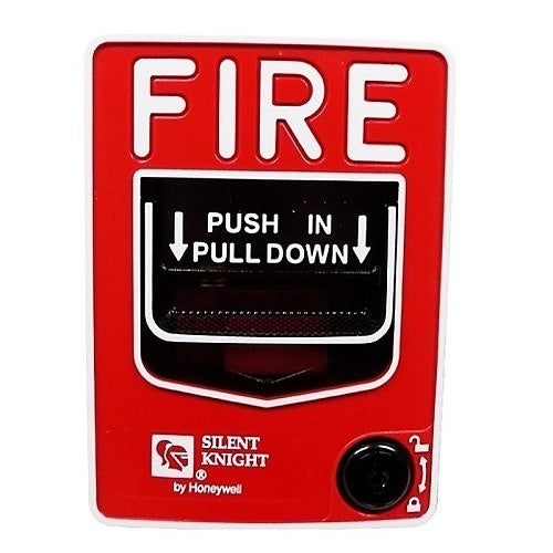 Farenhyt IDP-PULL-DA dual-action pull station with clear instructions and red activation handle for fire alarm systems.