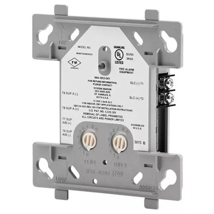 Silent Knight SK-MONITOR addressable input monitor module with multiple connection ports and LED indicators for security systems.