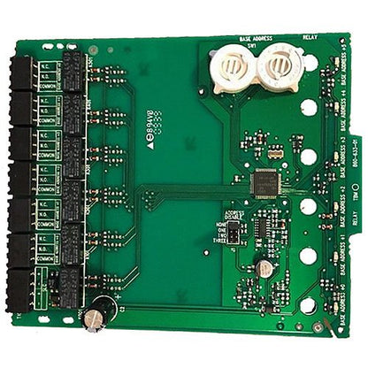 Silent Knight SK-RELAY-6 addressable relay module with six relay channels, compact design, and connection terminals.