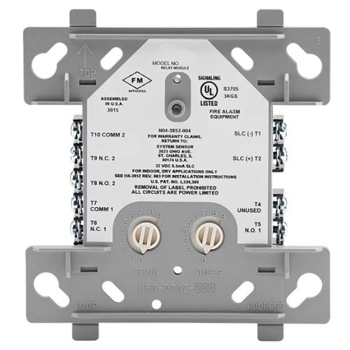Silent Knight SK-RELAY intelligent relay module with multiple relay switches and connection terminals for automation systems.
