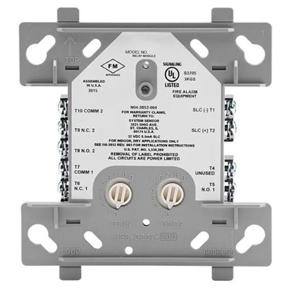 Silent Knight SK-RELAY intelligent relay module with multiple relay switches and connection terminals for automation systems.