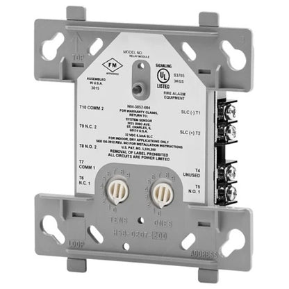Silent Knight SK-RELAY intelligent relay module with multiple relay switches and connection terminals for automation systems.