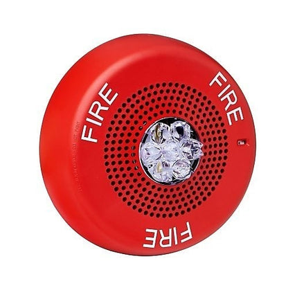 Eaton Wheelock ELCHSRC Horn Strobe alarm device with horn and flashing strobe light for emergency alert systems.
