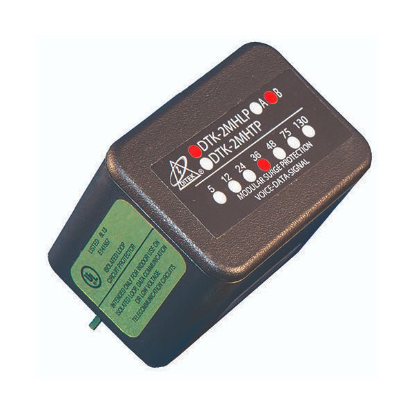 Ditek DTK-2MHLP36B surge protection device with 36V hybrid field design, used for safeguarding electrical systems.