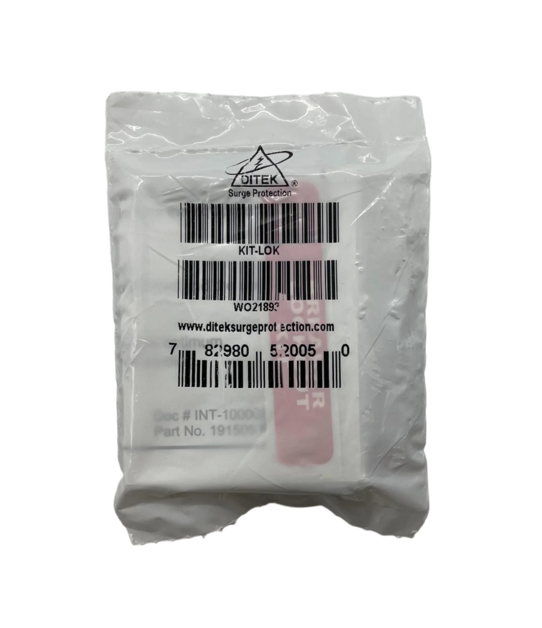 Ditek KIT-LOK installation kit for surge protection devices, featuring locking components for secure installation and safety.