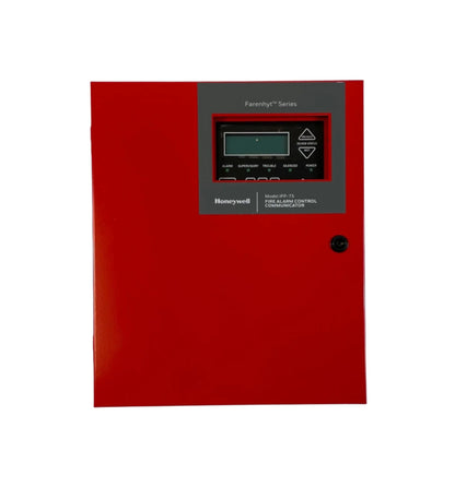 Farenhyt IFP-75 intelligent fire alarm control panel with digital display and control buttons, used for fire safety management.