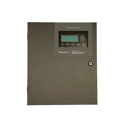 Farenhyt IFP-75B intelligent fire alarm control panel in black with digital display and control buttons.