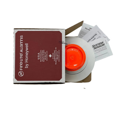 Fire-Lite H365R addressable heat detector with a white plastic casing, designed for fire safety and heat detection in buildings.