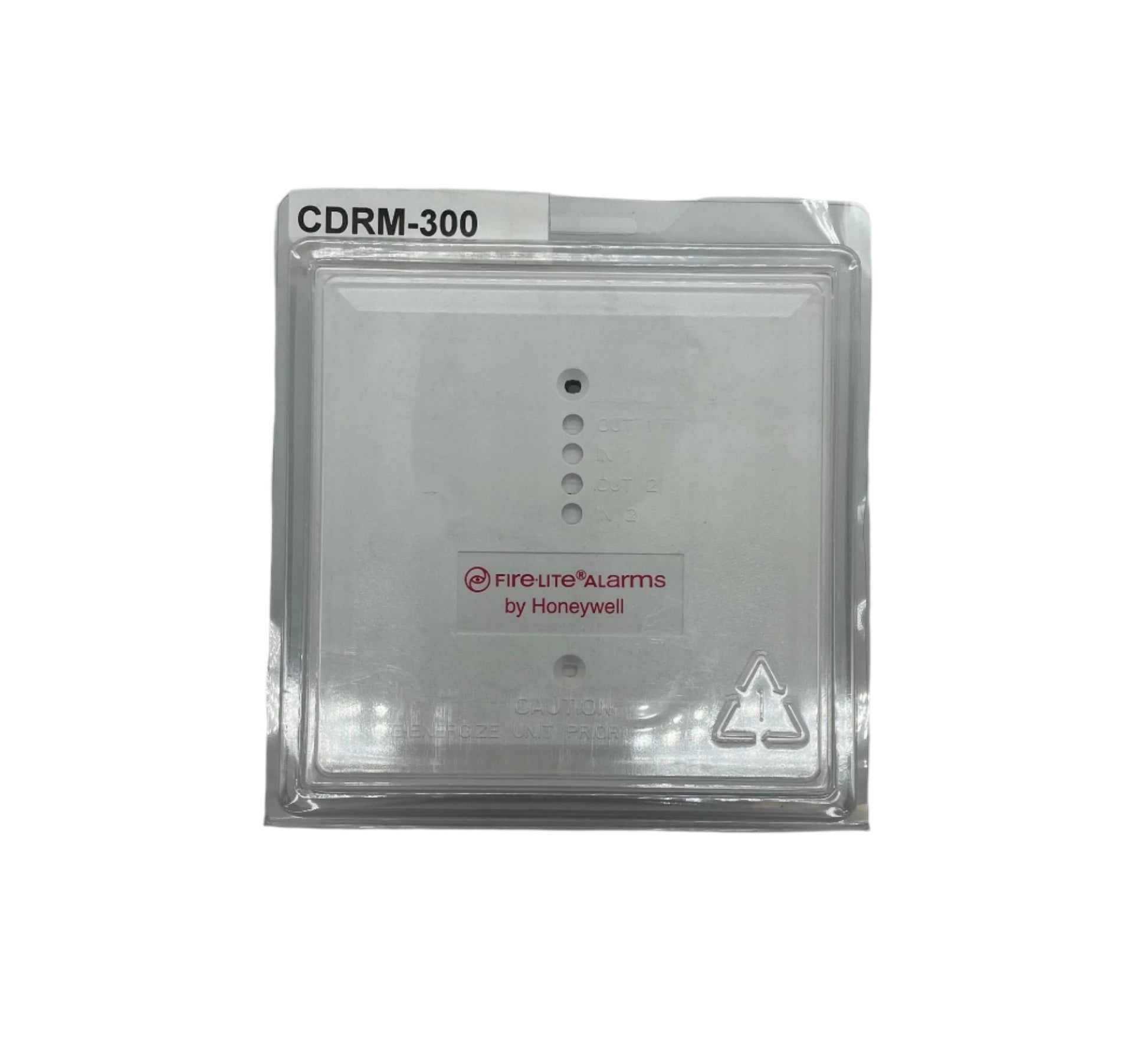 Fire-Lite CDRM-300 monitor module for fire alarm systems, featuring dual relays and addressable monitoring capabilities.