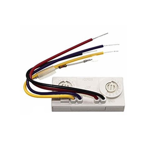 Fire-Lite MMF-301 addressable monitor module showing circuit connections and compact design for fire alarm systems.
