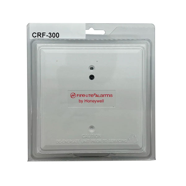 Fire-Lite CRF-300 addressable relay module for fire alarm systems, featuring multiple relay outputs and compact design.