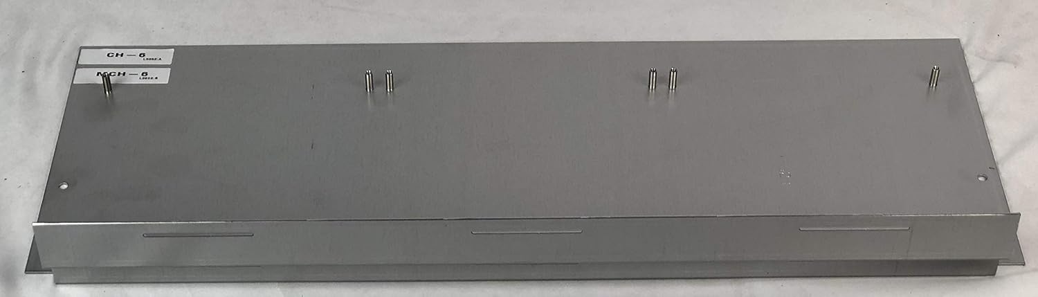 Gamewell-FCI MCH-6 6-unit mounting chassis for multi-mod modules, shown with compartments for fire alarm system installation.
