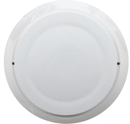 Gamewell-FCI ASD-PL3-IV intelligent photoelectric smoke detector in ivory with Velociti clip, designed for fire safety and early smoke detection.
