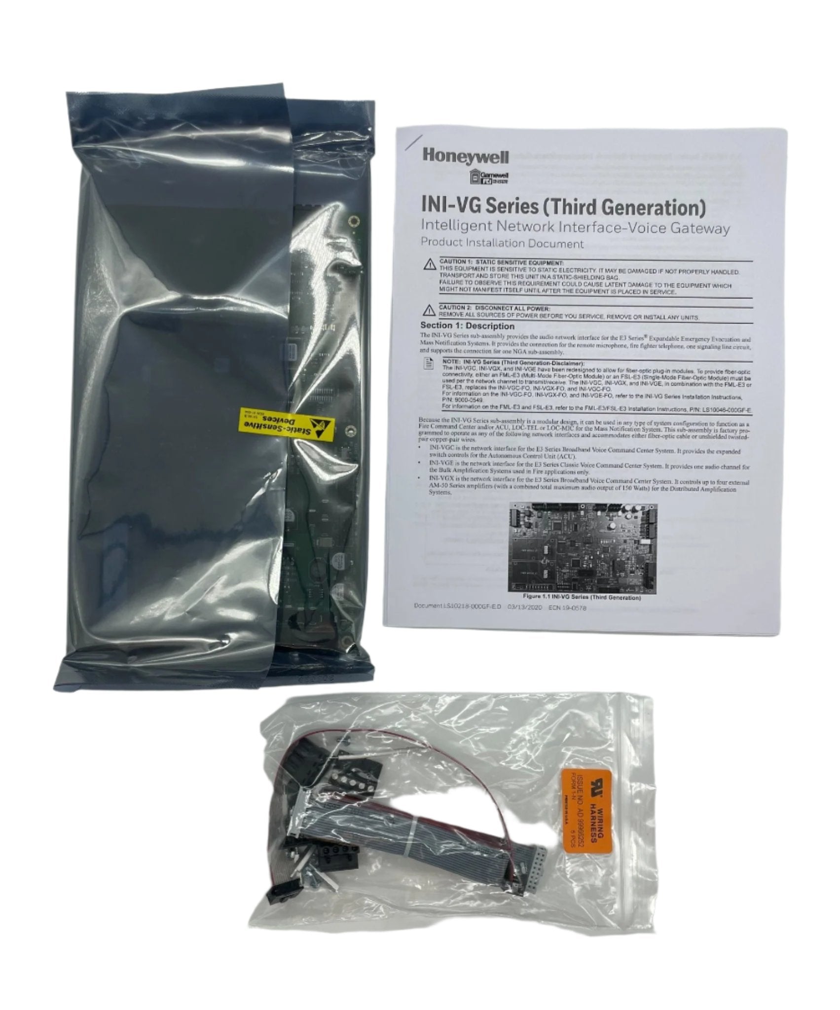 Gamewell-FCI INI-VGE Bulk Voice Gateway Module for E3 Classic Emergency Voice Evacuation control panel system.