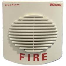 Simplex TrueAlert ES ceiling magnetic test mount replacement part with metallic surface and mounting components.