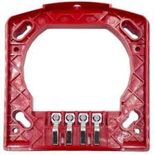 Red Simplex 49MP-SOWR mounting plate for TrueAlert ES speaker-only wall appliances, used as replacement parts.