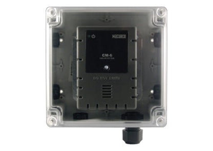 Macurco WHK-1 wireless accessory in weatherproof enclosure, replacement part for gas detector systems.
