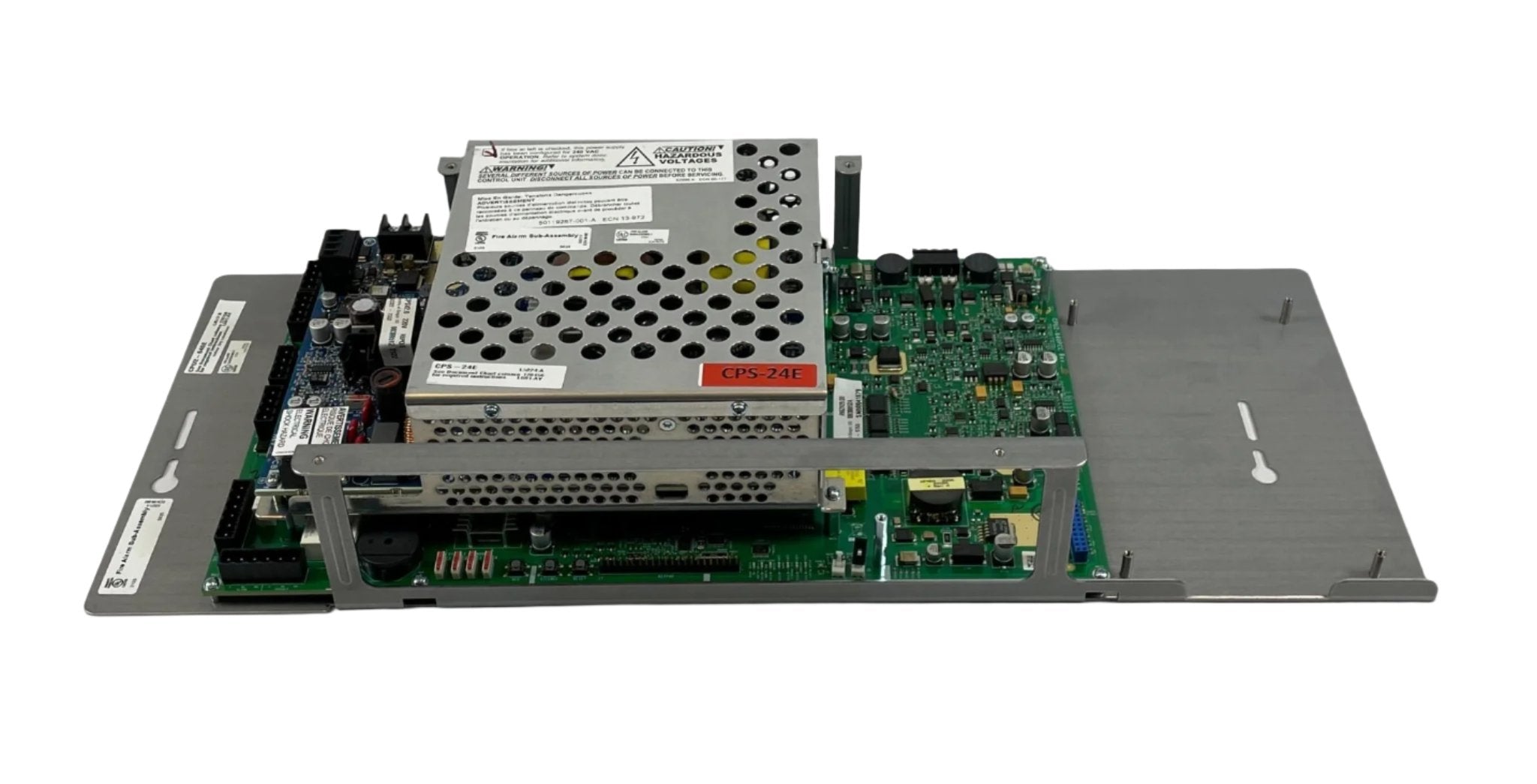 Notifier CPU2-640E control panel with central processing units for 240V AC electrical systems.