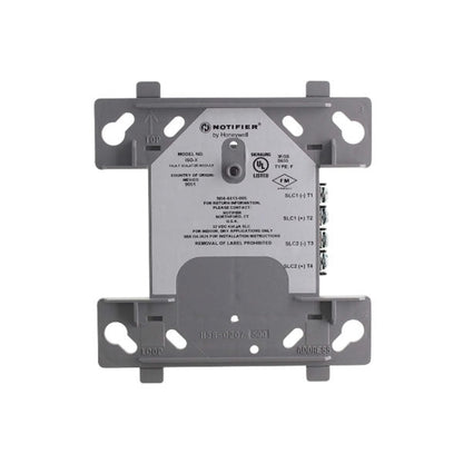 Notifier ISO-X Fault Isolator Module control module for fire alarm systems, with electronic components and diagnostic indicators.