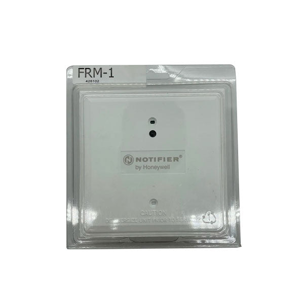 Notifier FRM-1 FlashScan relay module, addressable relay device for fire alarm systems, with multiple relay contacts and compact design.