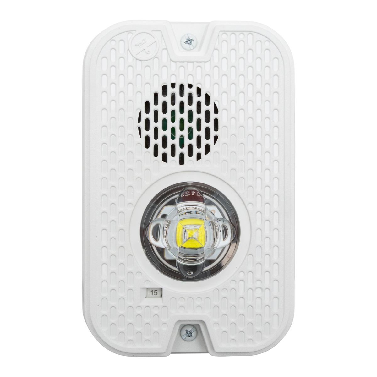 System Sensor P2GWKLED-P Outdoor Compact Wall Horn-Strobe White Plain — product view