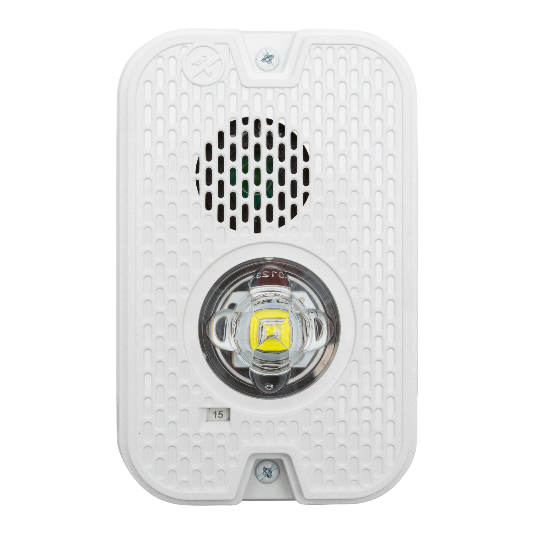 System Sensor P2GWKLED-P Outdoor Compact Wall Horn-Strobe White Plain — product view