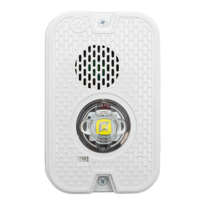 System Sensor P2GWKLED-P Outdoor Compact Wall Horn-Strobe White Plain — product view