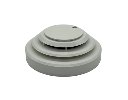 Potter PAD300-PD PAD-Series photoelectric smoke detector with low-profile design, mounted on ceiling for fire detection.