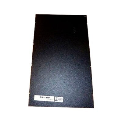 Gamewell-FCI E3-BP bulk pack double-size blank inner door panel in cabinet, designed to fill two unused module slots.