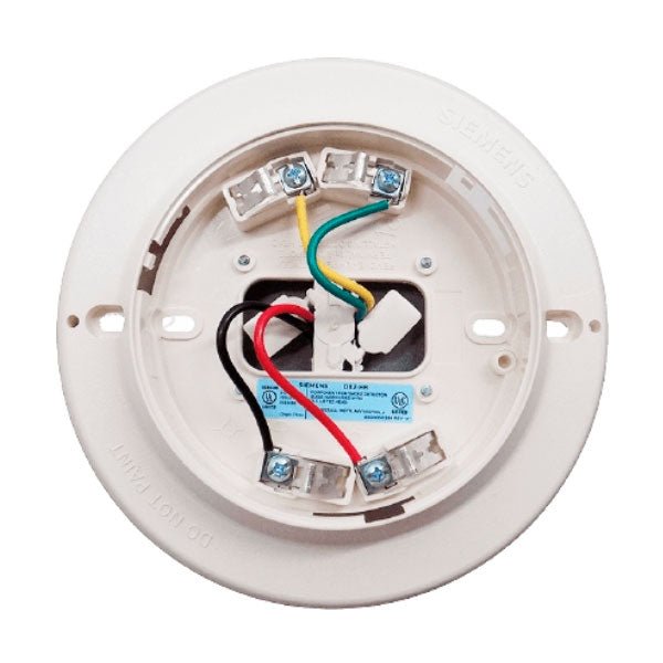 Siemens DB-HR detector base, surface-mount relay base with 4-wire connection for fire alarm systems