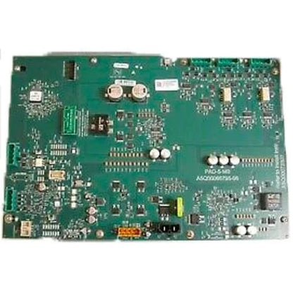 Siemens Cerberus PRO PAD-5-MB interface board for fire alarm panels, showcasing circuit connectors and electronic components.
