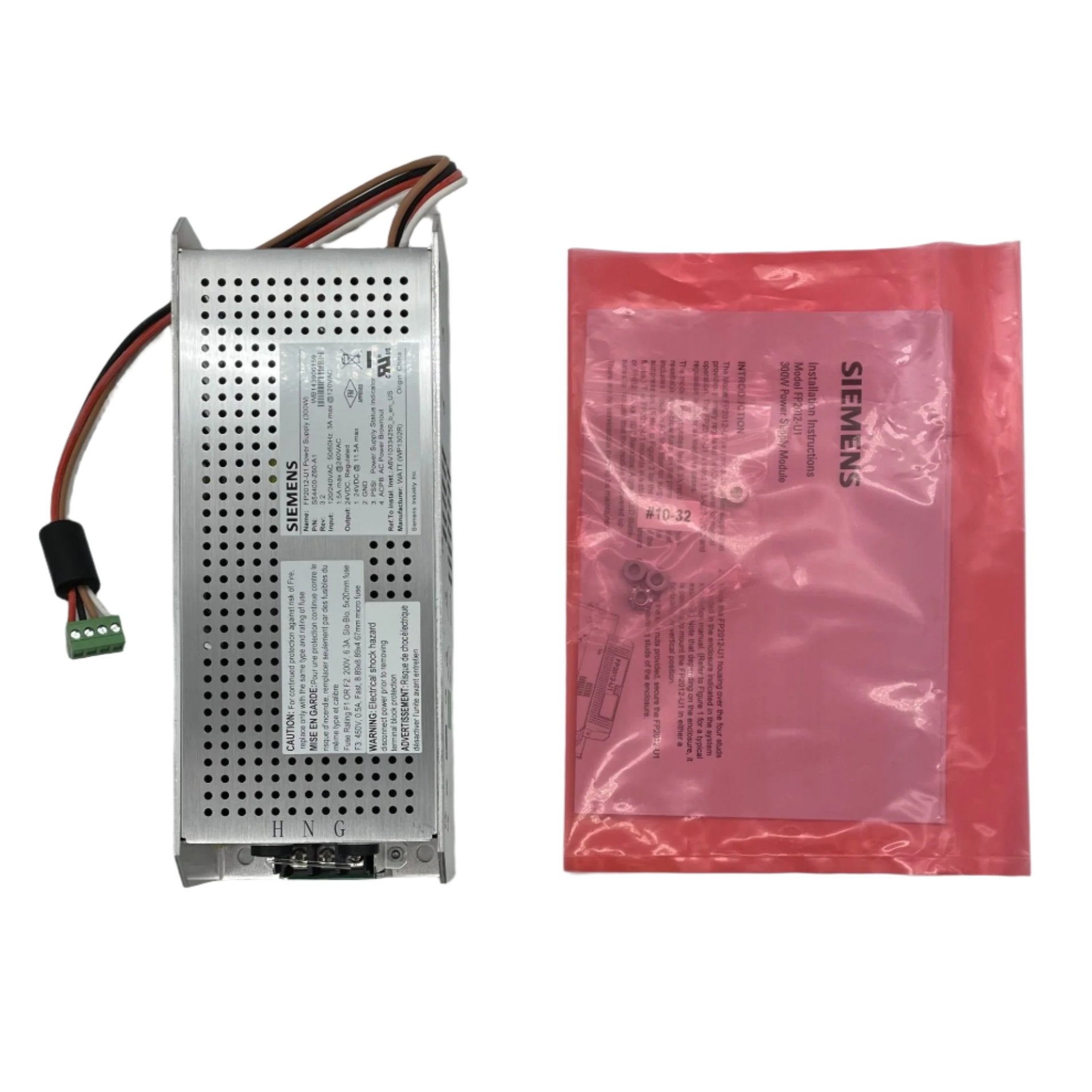 Siemens FP2012-U1 power supply unit with compact design and connection ports for industrial automation applications
