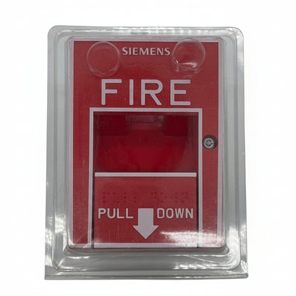 Siemens HMS-S manual pull station with single-action lever for fire alarm activation