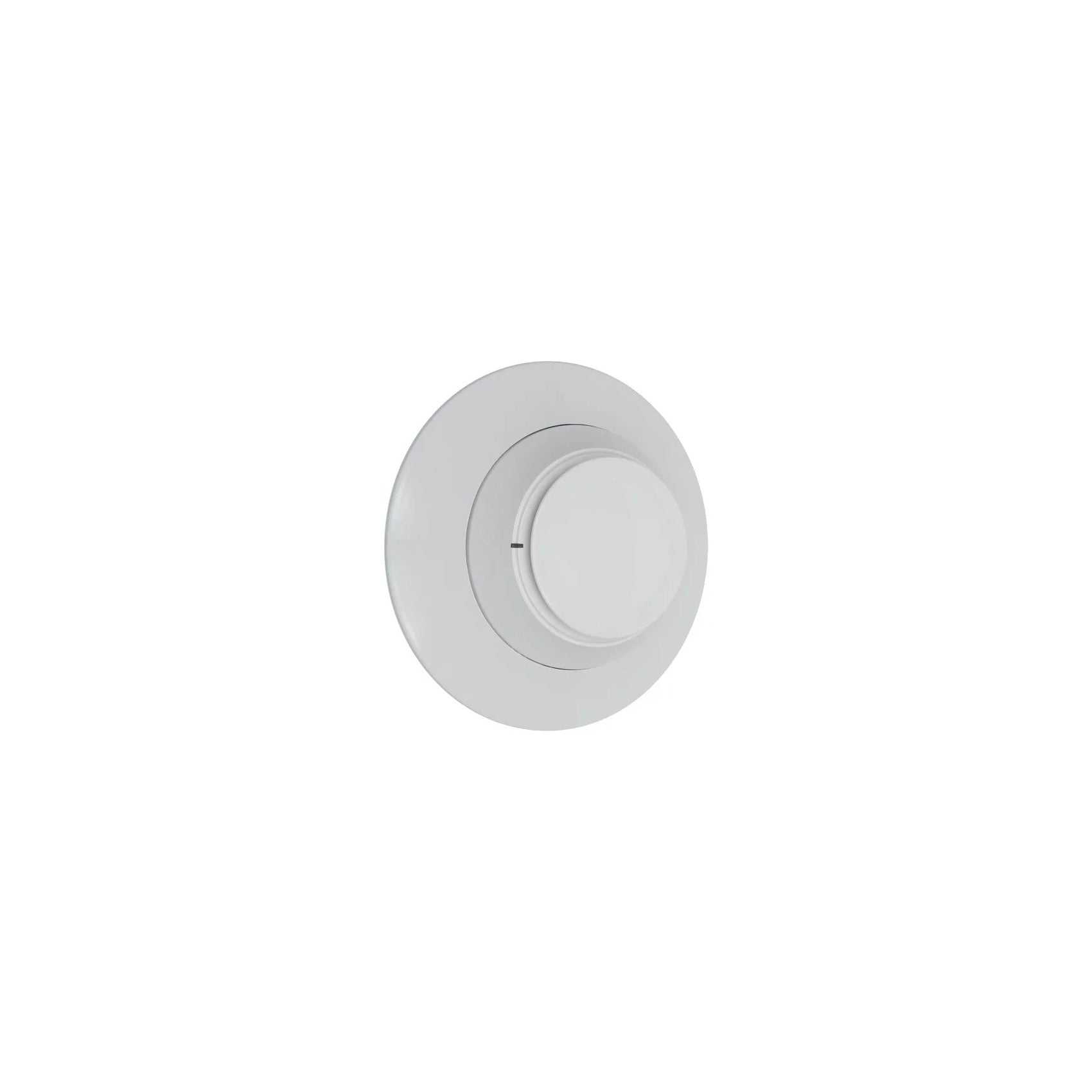 Silent Knight SK-PHOTO-W white photoelectric smoke detector, angled view