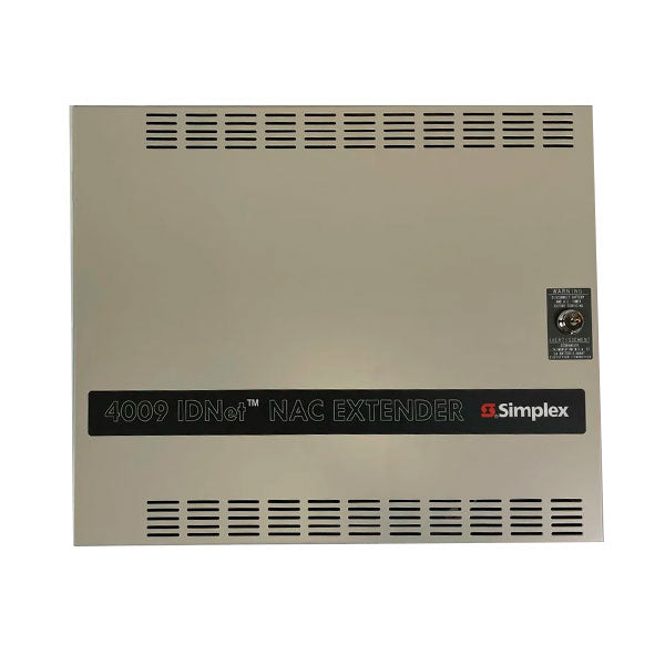 Simplex 4009-9201 IDNAC Notification Line Card interface board on a control panel for fire alarm systems.