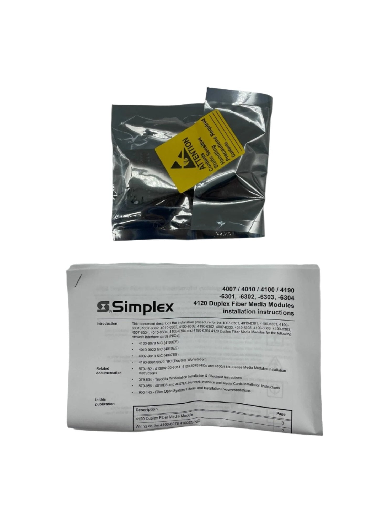 Simplex 4100-6302 4100ES Panel Module interface board for fire alarm systems, mounted in a fire alarm panel.