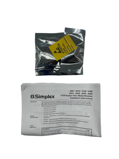 Simplex 4100-6302 4100ES Panel Module interface board for fire alarm systems, mounted in a fire alarm panel.