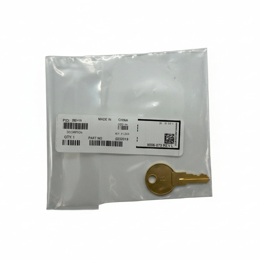 Simplex 252-019 Legacy Auxiliary Module replacement part for Simplex fire alarm panels, featuring a pull station key for B lock.