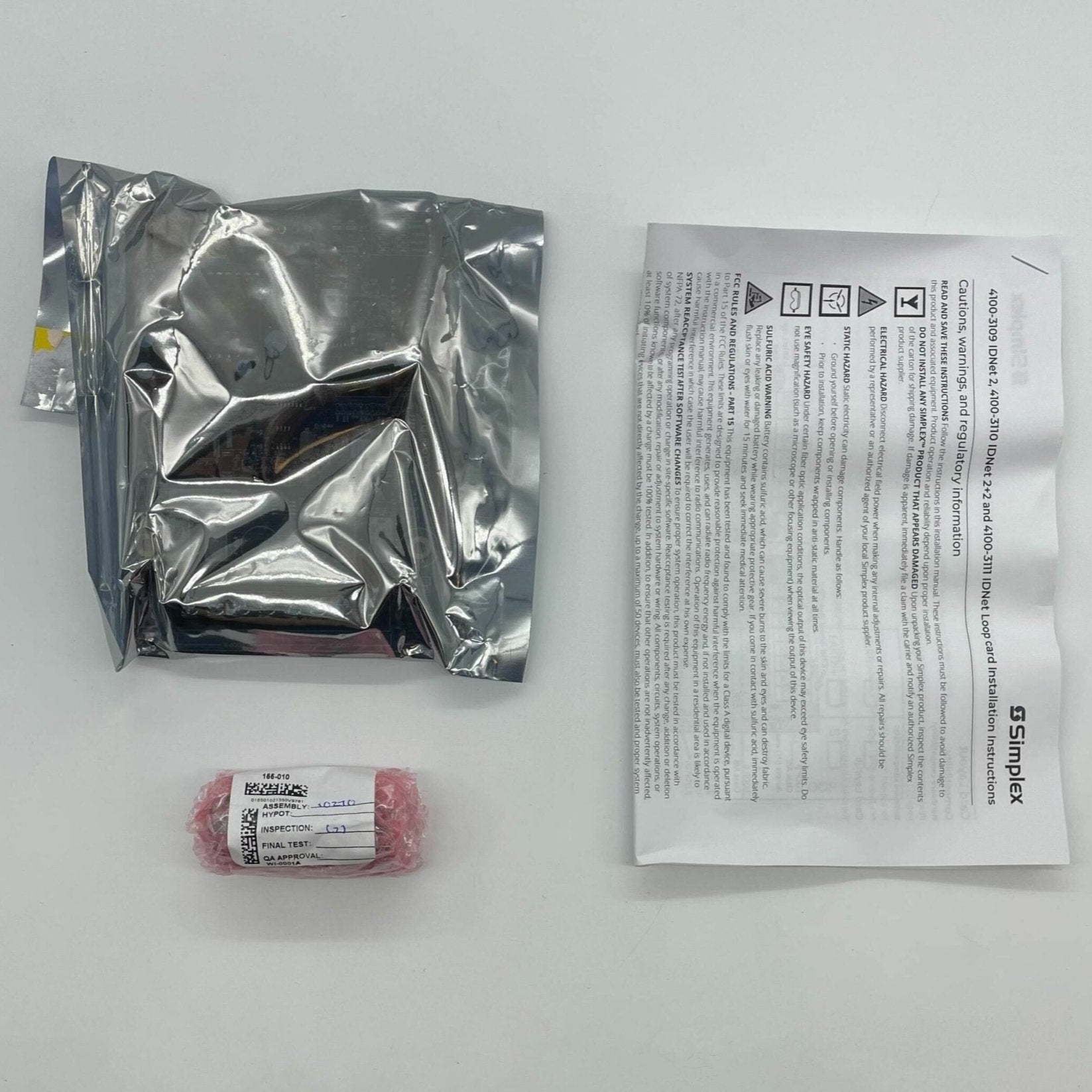Simplex 4100-3109 4100ES Panel Module interface board with connection ports and circuitry for security systems.
