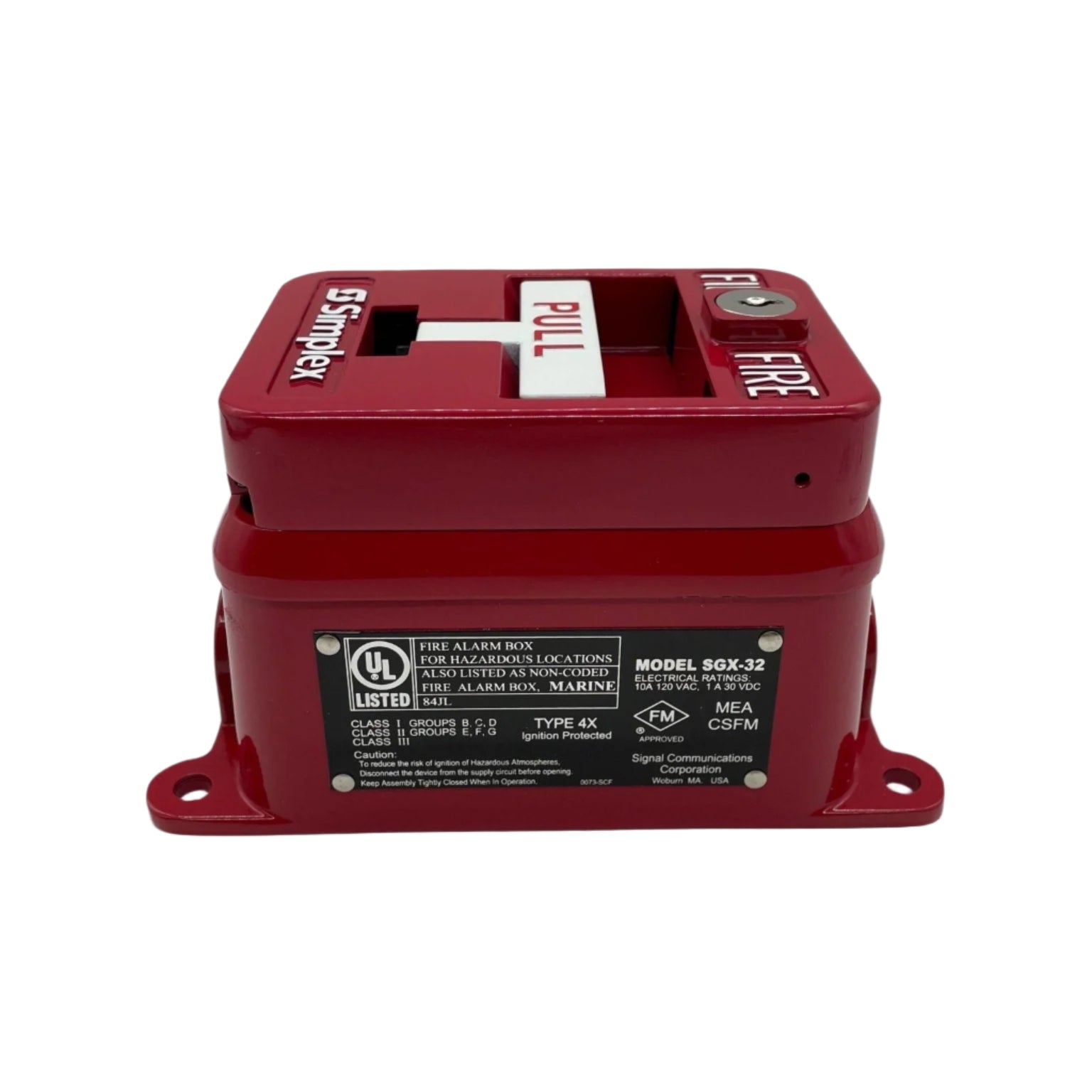 Simplex 2099-9144 weatherproof explosion-proof pull station for emergency fire alarm systems