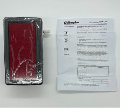 Simplex 6334-9125 Legacy Module for fire alarm panels with red LED display and 120V AC power, used as replacement part