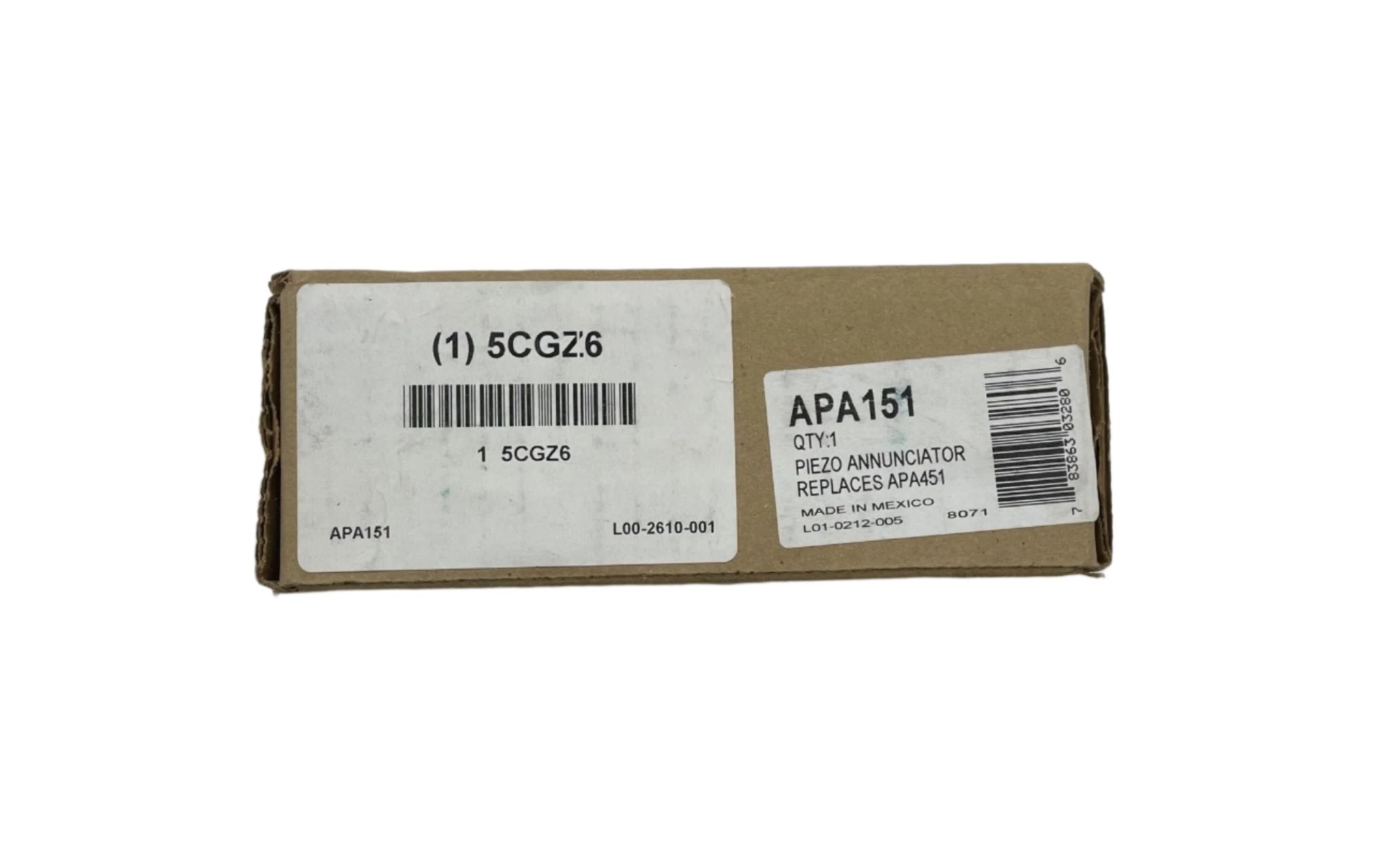 System Sensor APA151 Audio Panel Adapter for voice systems, shown connected to annunciators.