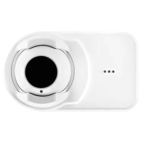 System Sensor OSI-R-SS reflected beam detector for smoke detection, mounted on ceiling, with wiring and detection components visible.