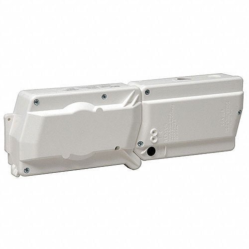 System Sensor D4120W 4-wire duct smoke detector mounted in HVAC duct for fire detection and air quality monitoring.